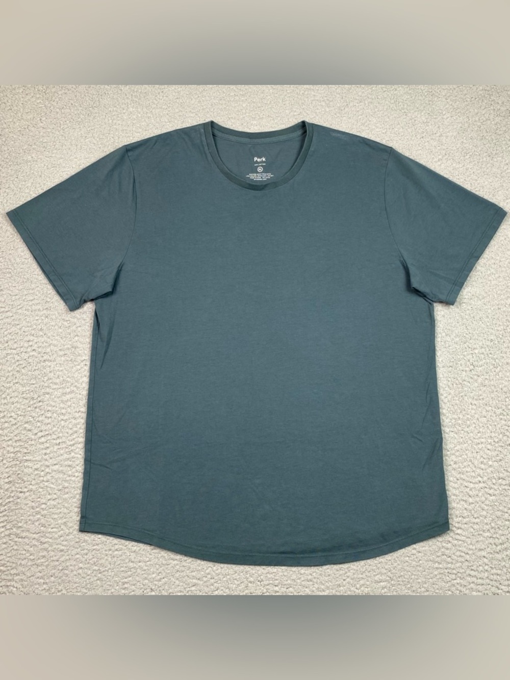 Perk Clothing T Shirt Men's Size XL Green Short Sleeve Crewneck Cotton